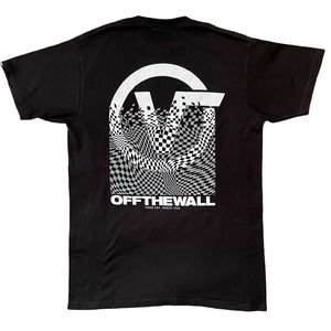 Vans Black Pixelated Logo Short Sleeve T-Shirt Size M